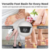 Picture of AWA Foot Soaking Tub for Soaking Feet, Extra Large Pool Foot Bath Soak Tub,Sturdy Feet Soaking Tub and Pedicure Bowl, Foot Spa Kit for Women and Men (Black Foot Tub)