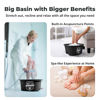 Picture of AWA Foot Soaking Tub for Soaking Feet, Extra Large Pool Foot Bath Soak Tub,Sturdy Feet Soaking Tub and Pedicure Bowl, Foot Spa Kit for Women and Men (Black Foot Tub)