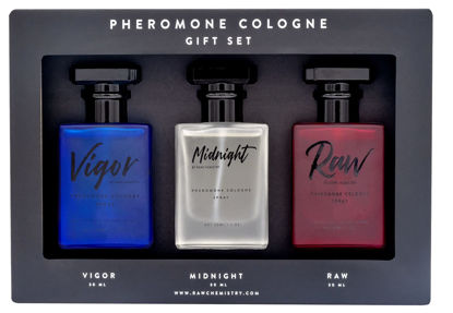 Picture of RawChemistry - A Pheromone Infused Mens Cologne Gift Set - Set of 3 Colognes