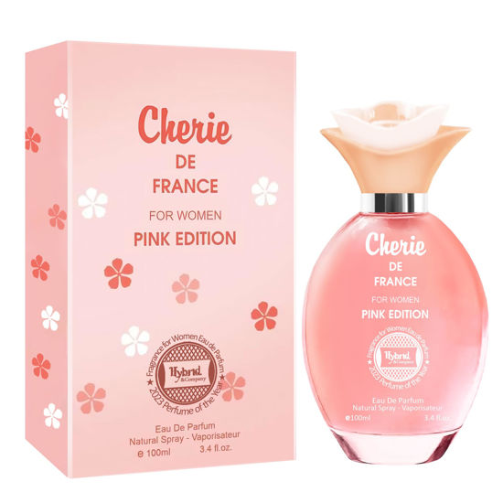 Picture of Hybrid & Company Cherie De France For Women Pink Edition Fruity Femininity Relaxed Scent Womens Perfume, 3.4 Fl Oz