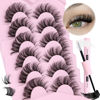 Picture of DIY Lash Extension Kit Cluster Lashes Kit Fluffy Lash Clusters Wispy DIY Eyelash Extensions Lash Bond and Seal D Curl Individual Lashes by ALICE