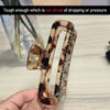 Picture of Nalodu Hair Claw Clips 5 Inch Unbreakable Square Rectangle Clip Clamp Neutral Colors for Thick Curly Long Hair Women - 2 Pack