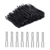 Picture of Cehony U-shaped Hair Pins, 200 Count for Women Lady Girls Bobby Pins French Historical Hair Pin Hair Styling Pins Hair Accessories (Black, 2.4 Inch)