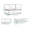 Picture of Vtopmart Stackable Storage Drawers Set of 3,Clear Plastic Organizer Bins for Makeup, Cosmetics, Beauty Supplies,Ideal for Vanity, Bathroom,Cabinet,Pantry Organization