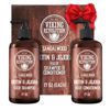Picture of Viking Revolution Sandalwood Shampoo and Conditioner Set with Biotin and Jojoba Oil - Natural Hair Shampoo and Hair Conditioner for Men with Vitamin B5 (17 Oz)