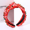 Picture of MOLOCH Christmas Headband for Women Christmas Tree Bow Snowflake Knotted Headband Jeweled Crystal Xmas Headband Christmas Decorations Gifts