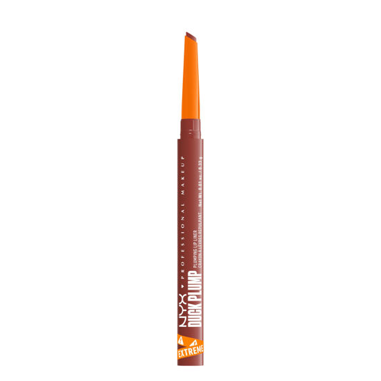 Picture of NYX PROFESSIONAL MAKEUP Duck Plump Plumping Lip Liner, Matte Lip Pencil With Up To 10HR Wear, Swollen Spice (Warm Nude Lip Liner)