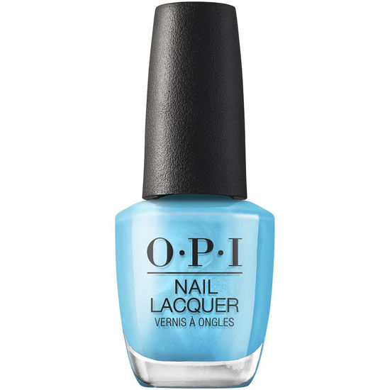 Picture of OPI Nail Lacquer Nail Polish | Opaque Light Blue Green Shimmer Chip Resistant Nail Polish | Vegan, Fast Drying, Streak Free