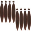 Picture of Alrence Pre Stretched Braiding Hair Long Braid 16 Inch 8 Packs Braiding Hair Extensions Professional Synthetic Fiber Crochet Twist Braids (16 Inch (Pack of 8), 30#)