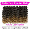 Picture of 7 Packs GoGo Curl Crochet Hair 14 Inch Short Curly Crochet Hair for Women Beach Curl Water Wave Deep Twist Crochet Braids Synthetic Braiding Hair Extensions (14 Inch, T1B/27)