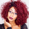 Picture of 7 Packs GoGo Curl Crochet Hair 10 Inch Short Curly Crochet Hair for Women Burgundy Water Wave Beach Curl Deep Twist Crochet Braids Synthetic Braiding Hair Extensions (10 Inch, Burgundy)