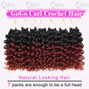 Picture of 7 Packs GoGo Curl Crochet Hair 10 Inch Short Curly Crochet Hair for Women Water Wave Beach Curl Deep Twist Crochet Braids Synthetic Braiding Hair Extensions (10 Inch, T1B/530/350)