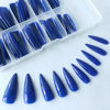 Picture of Extra Long stiletto Glossy Fake Nail 100 PCS Full Cover Acrylic Press on Nails Art Tips False Nail for Beginner Women and Girls Manicure (Royal Blue)