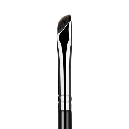 Picture of Eyeliner Brush, EIGSHOW Sickle Angled Eyeliner Brush Gel Eye Liner Makeup Brush for Precise Eyeliner Eyebrow Eyelid Ultra Thin with Curved Bristle - Black