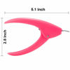 Picture of Belleboost Nail Tip Clipper Edge Cutter Adjustable Stainless Steel False Artificial Acrylic Fake Trimmer Manicure Pedicure Sharp Rustproof Blade Clip Tool for Salon Home Art,DIY Use Acrylic Pink