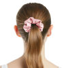 Picture of LilySilk Silk Hair Scrunchie, 100% Mulberry Silk, Frizz & Breakage Prevention, Elastic Ponytail Holder, Rosy Pink, 1 Count