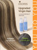 Picture of DOORES Tape in Human Hair Extensions Remy Balayage Chocolate Brown to Honey Blonde 18 Inch 20pcs 50g Real Tape in Straight Skin Weft Natural