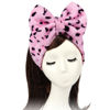 Picture of Shintop Women Fashion Lovely Soft Carol Fleece Bowknot Bow Makeup Cosmetic Shower Elastic Hair Band Hairlace Headband (Pink)