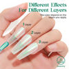 Picture of MIZHSE Nail Polish: 15Ml Mermaid Pearl Nail Polish Green Aurora Effect Nail Polish, Fingernail and Toenail Polish Glossy Long Lasting Nail Polish Trendy DIY at Home Nail Gift Spree