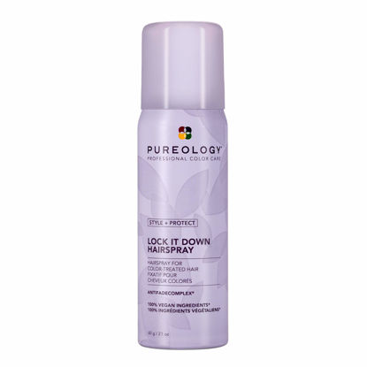 Picture of Pureology Style + Protect Lock It Down Hairspray for Color-Treated Hair, Maximum Hold, 2.1 Ounce