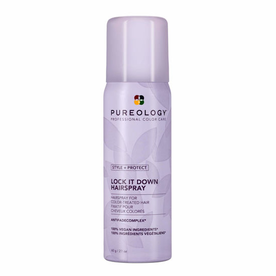 Picture of Pureology Style + Protect Lock It Down Hairspray for Color-Treated Hair, Maximum Hold, 2.1 Ounce
