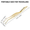 Picture of Pretty memory DIY Eyelash Applicator Tool, Curved Eyelash Tweezers for False Lashes, Lash Applicator for Easy Lashes Application and Removal, Gold