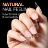 Picture of AILLSA Almond Nail Tips 504pcs Clear Nail Tips Soft Gel Full Cover Nail Tips Medium Almond Shaped Fake Nails for Press on Nail Extensions Home DIY Nails Salon- X (12 Sizes)