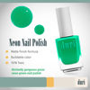 Picture of duri 157N Toxic - Neon Green Nail Polish, Matte Finish, Quick Drying, 0.45 Fl Oz