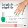 Picture of duri 157N Toxic - Neon Green Nail Polish, Matte Finish, Quick Drying, 0.45 Fl Oz