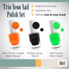 Picture of duri Trio Neon Nail Polish Set - Trick-Or-Treat Yo'Self, Matte Finish, Quick Drying, 0.45 Fl Oz each