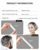 Picture of Years Calm 40PCS Disposable Shower Caps, Clear Shower Caps for Travel, large Plastic Hair Caps for Women, Home Use, Hotel (large Size 20.5") (40PCS)