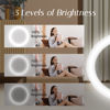 Picture of Kakuje Compact Mirror with Light, 1X/3X Magnification LED Pocket Mirror with USB Data Cable,Mini Mirror for Purse, Pocket,Travel and Present (White)