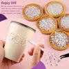 Picture of Resin Jelly Rhinestones for Crafting with B7000 Jewelry Glue, 2 Boxes Transparent AB Flatback Crystals with 2Pcs 10ml Glue, Bedazzling Non Hotfix Gems for DIY Tumblers Clothing Shoes Manicure