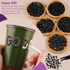 Picture of Resin Jelly Rhinestones for Crafting with B7000 Jewelry Glue, 2 Boxes Black Flatback Crystals with 2Pcs 10ml Glue, Bedazzling Non Hotfix Gems for DIY Tumblers Clothing Shoes Manicure