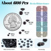 Picture of 6100Pcs Resin Rhinestones for Crafting with 2Pcs 10ml B7000 Jewelry Glue, 1 Box Flatback Crystals Diomand (Black) for Bedazzling Crafts DIY Nail Art Makeup，Non Hotfix Gems for Clothing Shoes Tumblers