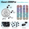 Picture of 12100Pcs Black Rhinestones for Crafting with 3Pcs 10ml B7000 Jewelry Glue, 2 Boxes Flatback Black Gems Resin Crystals Diamond for Bedazzling Crafts DIY Nail Art Makeup, Gems for Clothing Shoes