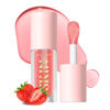Picture of 2Pack Big Brush Head Hydrating Lip Glow Oil Plumping Lip Tint, Hydrating Lip Gloss Tinted Lip Balm Transparent Lip Care, Long Lasting Nourishing Non-sticky Fresh Texture (Strawberry + Cherry)