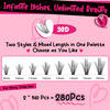 Picture of 𝐏𝐑𝐎 DIY Lash Extension Kit 280pcs Lash Clusters D Curl Eyelash Extension Kit Individual Lashes with Lash Bond and Seal Lash Remover Lash Applicator Easy to Apply at Home(50D-9-16mix Kit)