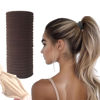 Picture of Vrose Flosi 20pcs Thick Seamless Hair Ties for Curly Heavy and Long Hair - Hair Elastics for Women Men Girls Big Pony tails Holders Updos & Braids For All Hair Types No Damage No Tangle & No Breakage