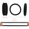 Picture of Vrose Flosi 20pcs Thick Seamless Hair Ties for Curly Heavy and Long Hair - Hair Elastics for Women Men Girls Big Pony tails Holders Updos & Braids For All Hair Types No Damage No Tangle & No Breakage