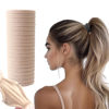 Picture of Vrose Flosi 20pcs Thick Seamless Hair Ties for Curly Heavy and Long Hair - Hair Elastics for Women Men Girls Big Pony tails Holders Updos & Braids For All Hair Types No Damage No Tangle & No Breakage