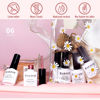 Picture of RARJSM Cat Eye Gel Nail Polish Set Silver Glitter Nude Purple Pink Red Champagne Gold Brown 6 Colors 9D Galaxy Velvet Ice Jelly Gel Polish with Magnet Stick UV LED Curing Requires Soak Off Home Salon