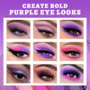 Picture of UCANBE Purple Eyeshadow Makeup Palette, 15 Colors Dark Smokey Shimmer Matte Metallic Glitter Eye Shadow Pallet, Violet Lavender Pink Make Up Kit for Cosplay Halloween Ursula Witch Costume Parties