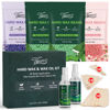 Picture of Vennco Hard Wax Beads Kit for Hair Removal, 36 Pieces Wax Beads for Full Body, Face, and Brazilian Bikini, Aloe, Lavender, Cherry Blossom - Includes Pre and Post Wax Oils