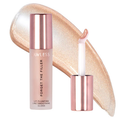 Picture of Lawless Forget the Filler Lip Plumping Line Smoothing Gloss - Glazed - Premium Volumizing Lip Gloss with Natural Ingredients Designed to Plump, Firm, and Hydrate Lips 0.11 oz