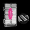 Picture of No C Curve XXL Square Nail Tips-Clear Acrylic Nails Square Shape Nail Tips SITELENABY 500 pcs Flattened Half Cover False Nails for Nail Salons and DIY French ABS Nail Tips (xxl Long Sqare No c curve)