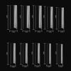Picture of No C Curve XXL Square Nail Tips-Clear Acrylic Nails Square Shape Nail Tips SITELENABY 500 pcs Flattened Half Cover False Nails for Nail Salons and DIY French ABS Nail Tips (xxl Long Sqare No c curve)