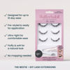 Picture of FlutterHabit Bestie Ready Set Starter Kit, DIY Eyelash Extensions, Lash Clusters for Women, Professional Quality At Home Eyelash Extension Kit, Natural False Lashes, 3 Lash Sets, Lash Glue Included