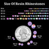 Picture of 1500pcs 6mm Resin Rhinestones Bulk, Lavender Purple AB Flatback Round Jelly Rhinestones Bedazzling Non Hotfix Crystal Gems Large Quantity Wholesale for DIY Crafts Clothes Tumblers Face Makeup Manicure