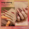 Picture of RARJSM Amber Ceramic Cat Eye Gel Nail Polish Set 6 Pcs Metallic Brown Dark Burgundy Orange Cooper Red Gray Mauve Velvet Silver Glitter Cateye Gel Polish with Magnetic Stick UV LED Curing Require Fall